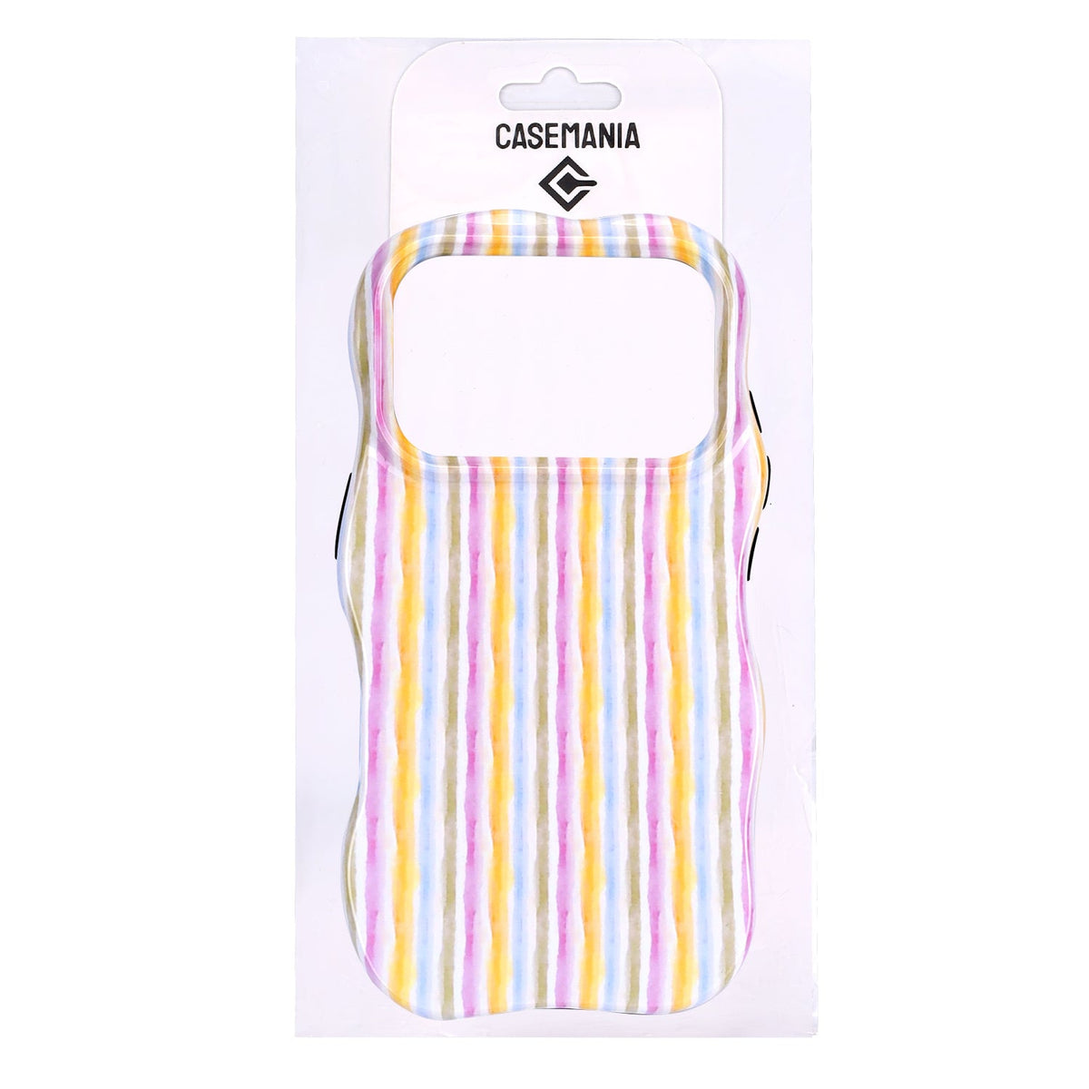 Apple iPhone 18 Pro Max Hoesje - Regenboog - Wave Edge Back Cover