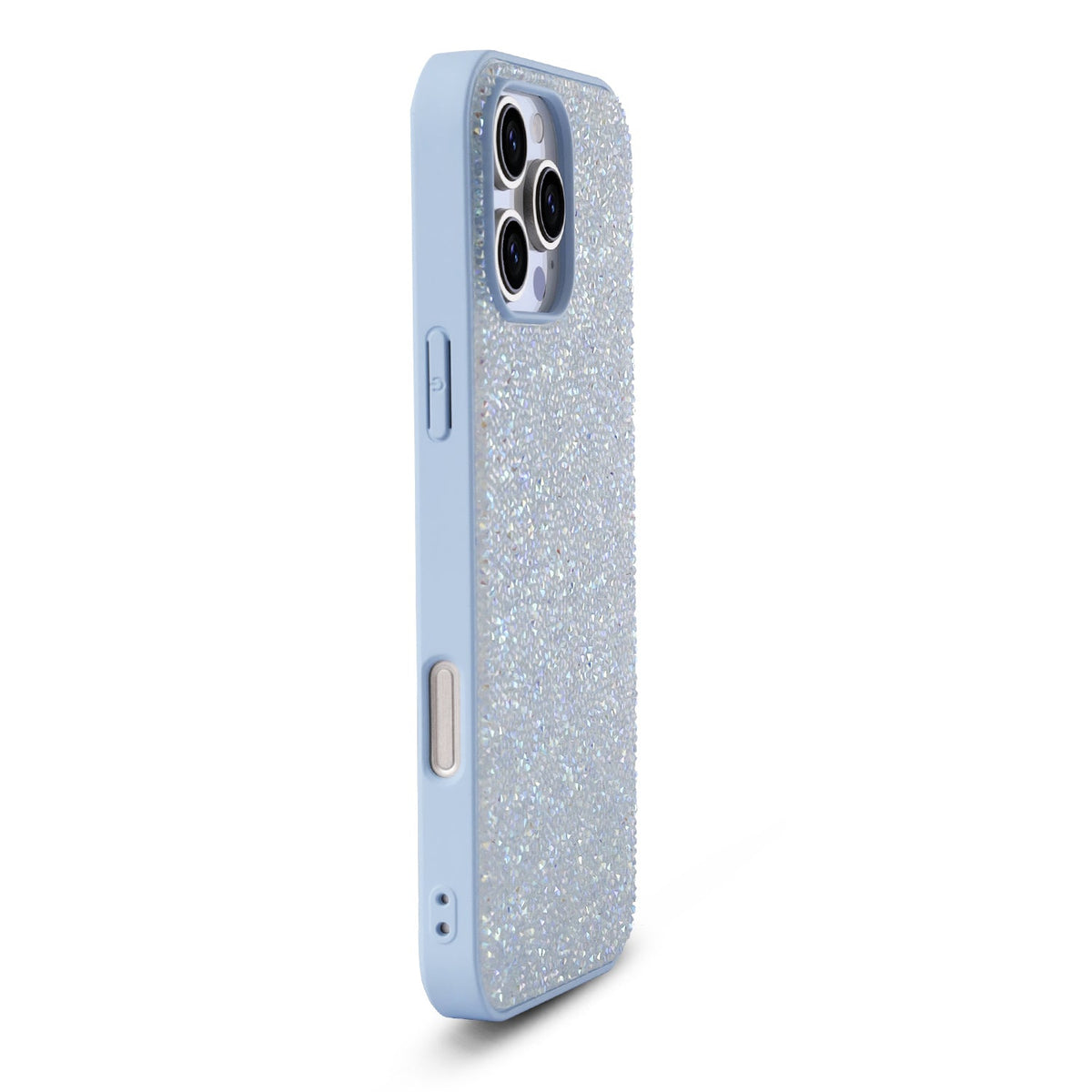 Apple iPhone 16 Pro Max Hülle - Blau - Diamant-Glitzer-Backcover