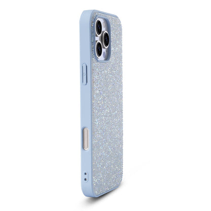 Apple iPhone 16 Pro Max Hülle - Blau - Diamant-Glitzer-Backcover