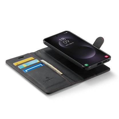 Samsung Galaxy S25 Edge Case - Charcoal Gray - Luxury 2-in-1 MagSafe Wallet Case