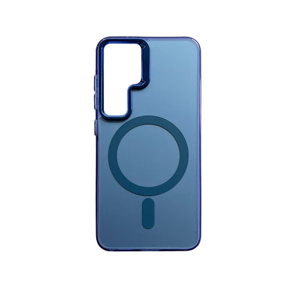 Samsung Galaxy S23 FE Hoesje - Blauw - Fusion Armor MagSafe Back Cover