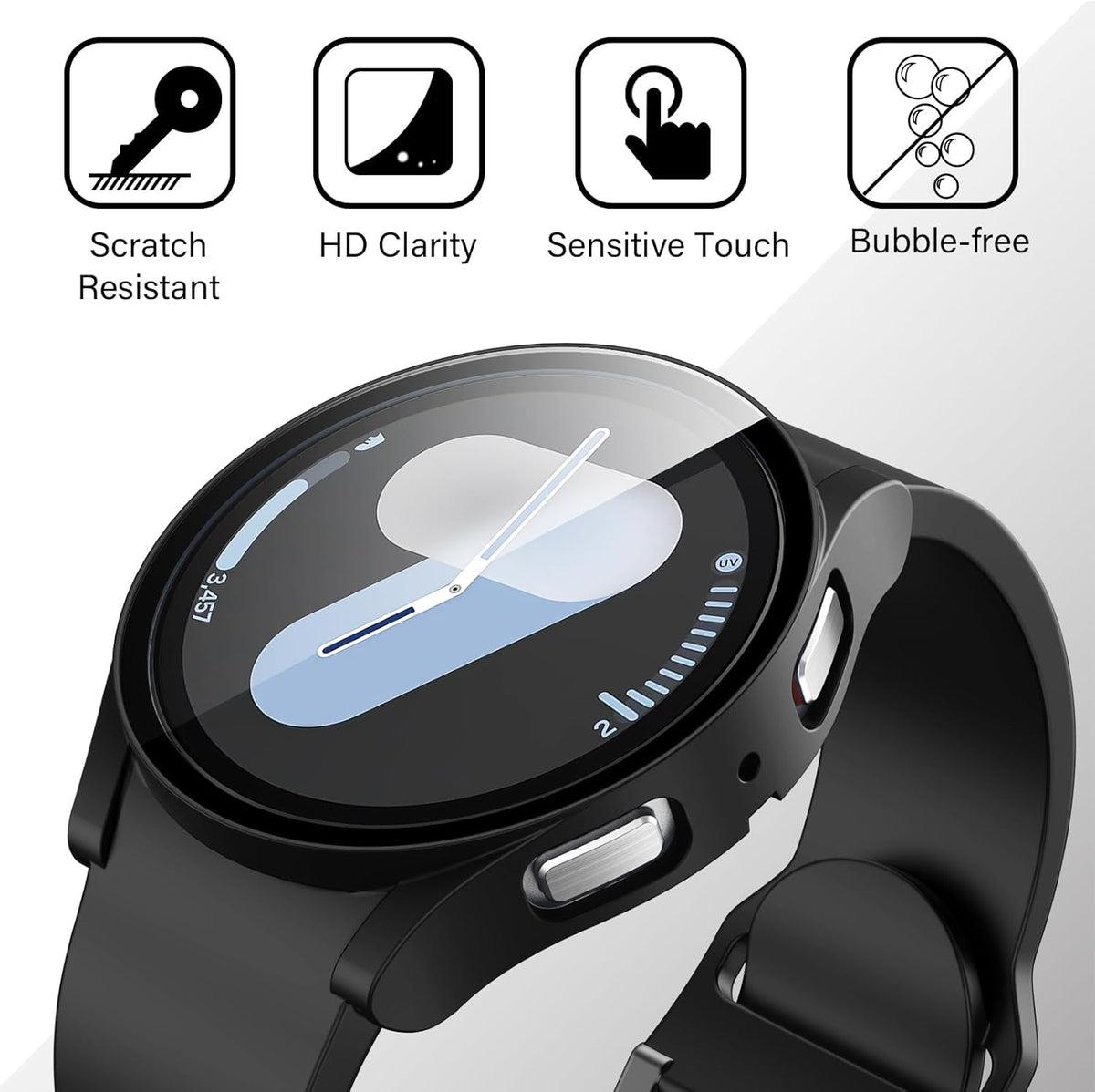 Samsung Galaxy Watch 7 (44 mm) Smartwatch Screenprotector - Tempered Glass - 1 Stuk