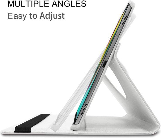 Samsung Galaxy Tab S6 Lite Tablethoes - Wit - Draaibare Bookcase