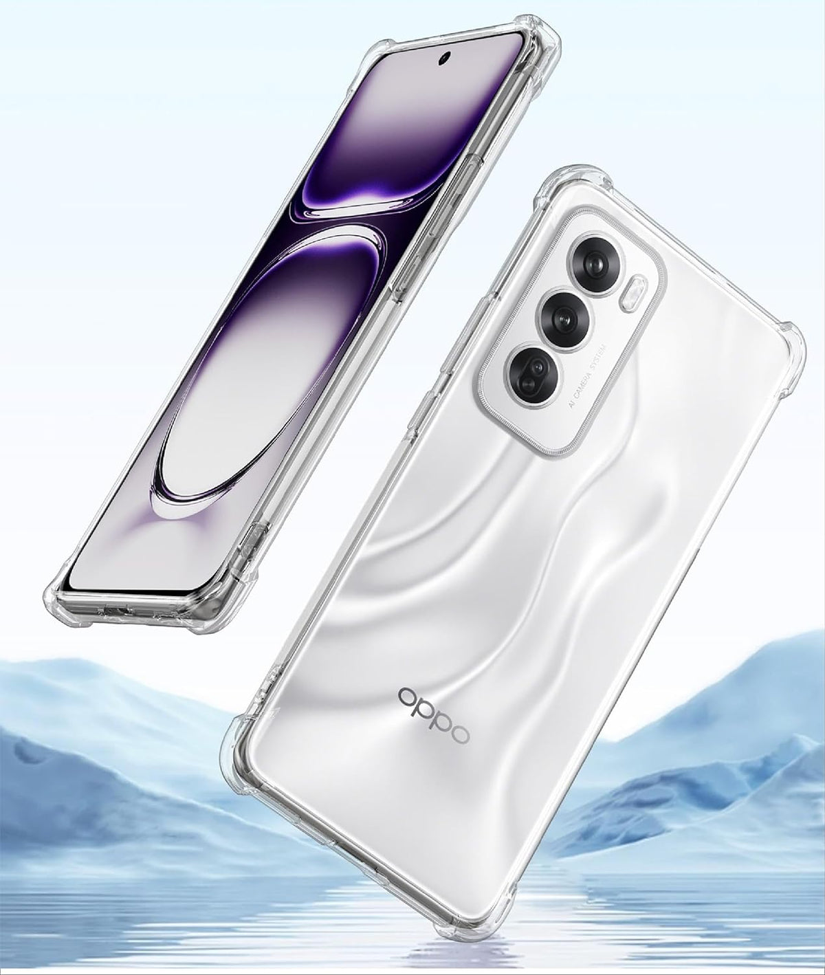 Oppo Reno 12 Hoesje - Transparant - Anti-Shock Back Cover