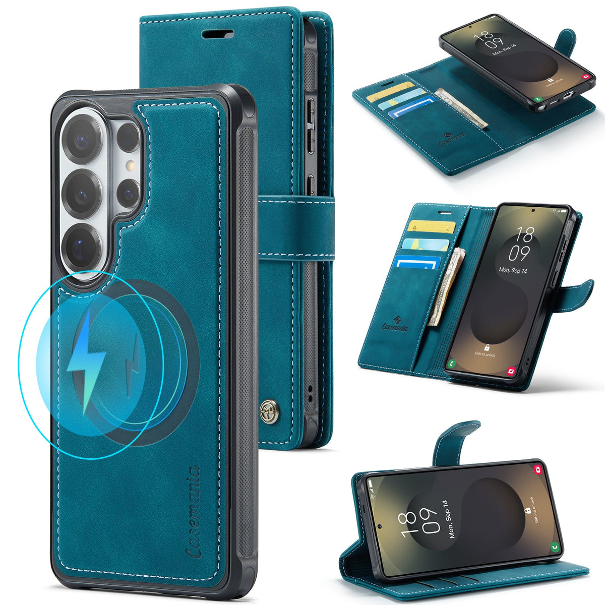 Samsung Galaxy S26 Ultra Case - Emerald Green - 2-in-1 MagSafe Wallet Case