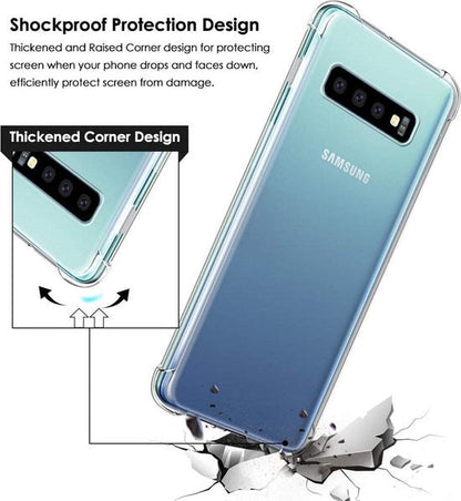 Samsung Galaxy S10+ Hoesje - Transparant - Anti-Shock Back Cover