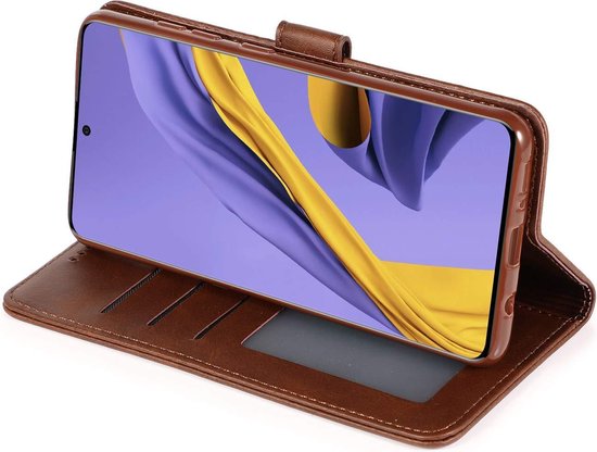 Samsung Galaxy S20 Plus Hoesje - Bruin - Luxe Bookcase