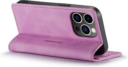 Apple iPhone 14 Pro Hoesje - Pastel Lila - Dunne Bookcase
