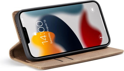 Apple iPhone 13 Pro Hoesje - Sienna Brown - Dunne Bookcase