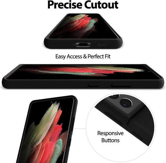 Samsung Galaxy S23 Ultra Hoesje - Zwart - Siliconen Back Cover