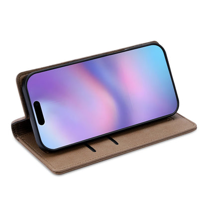 Apple iPhone 17 Hoesje - Mocha Brown - Dunne Leather-look Back Cover