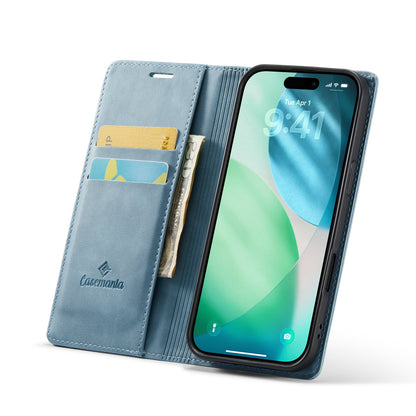 Apple iPhone Air Hoesje - Aqua Blue - Luxe Dunne Bookcase