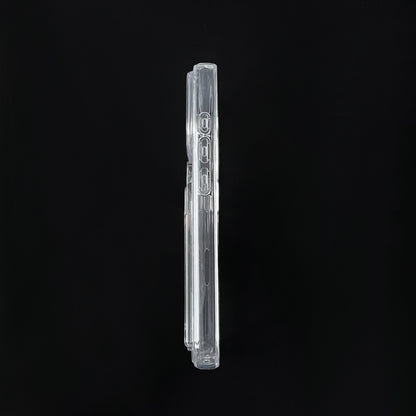 iPhone 17 Pro Hoesje - Transparant - Siliconen Back Cover met Pasjeshouder