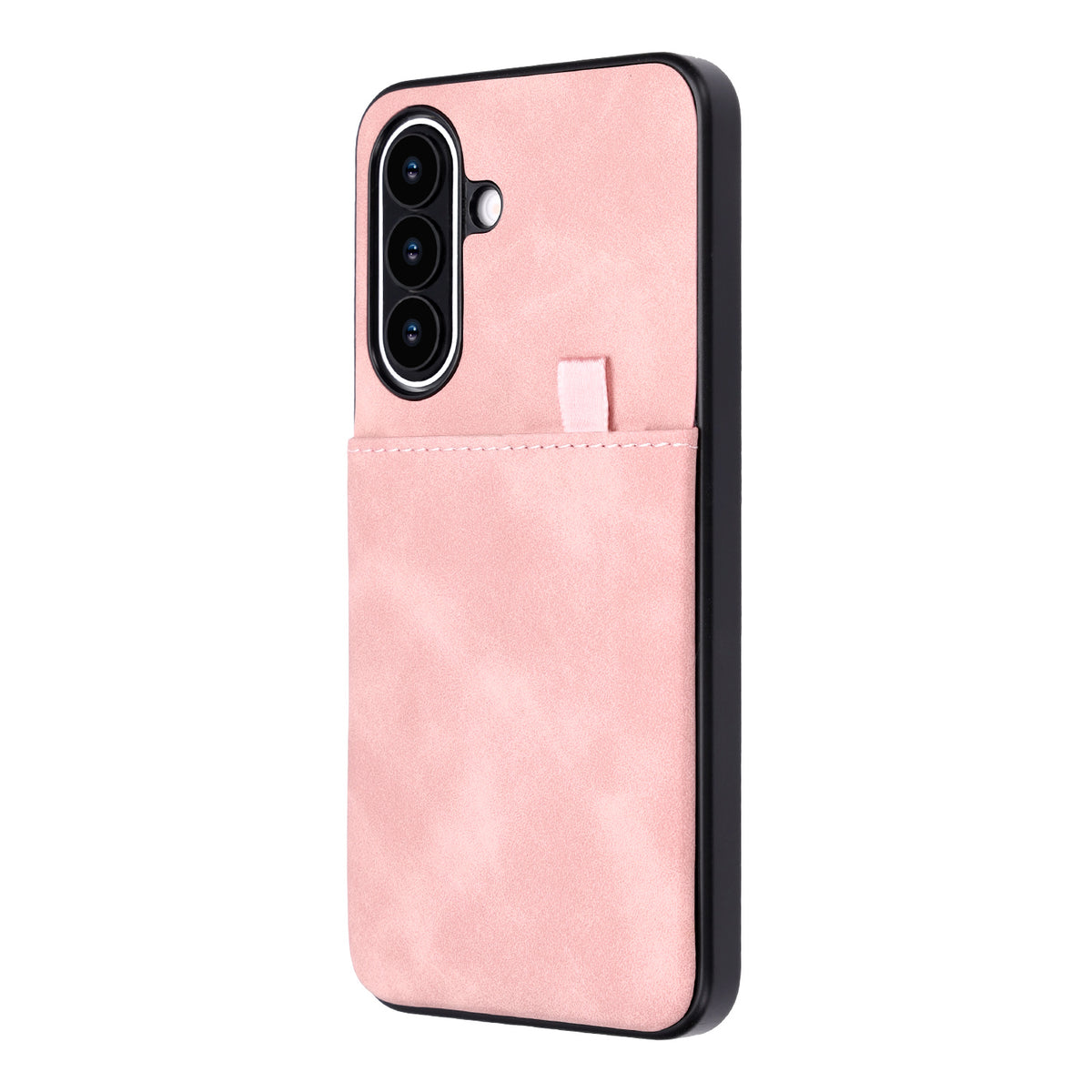Samsung Galaxy S26 FE Hoesje - Pale Pink - Kunstleren Back Cover met Pull-Tab Pasjeshouder