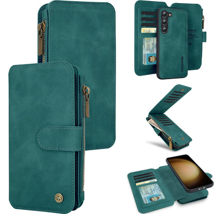 Samsung Galaxy S25 Plus Hoesje - Emerald Green - 2 in 1 Bookcase met Rits