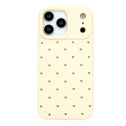Coque iPhone 18 Pro Apple - Jaune - Étui arrière cœurs