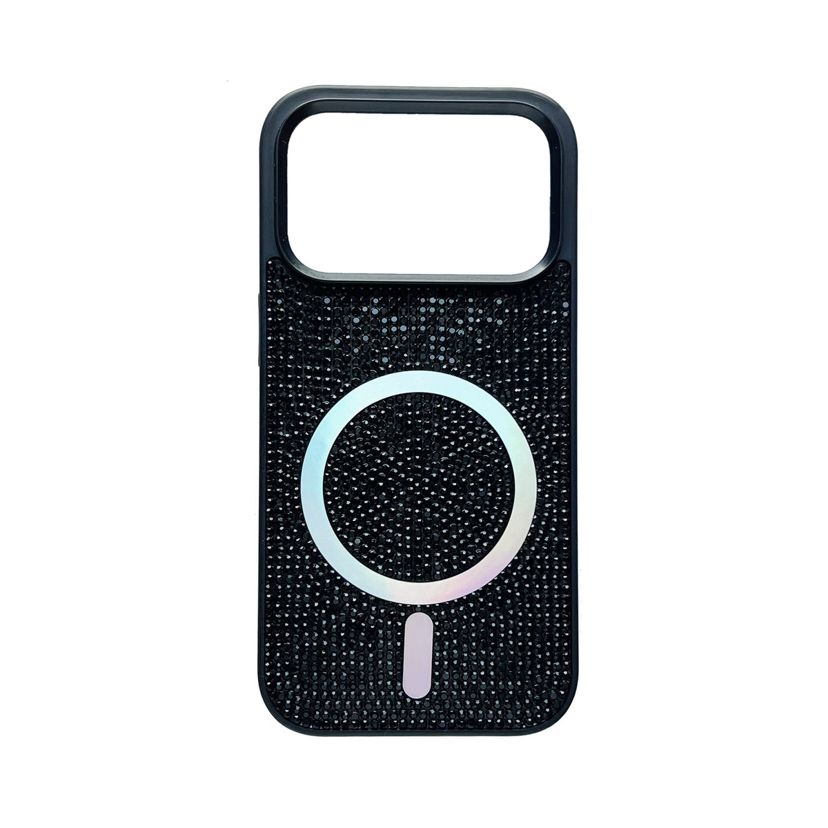 Apple iPhone 18 Pro Hoesje - Zwart - Diamant Glitter MagSafe Back Cover