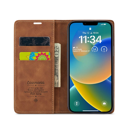 iPhone 16e Case - Sienna Brown - Slim Wallet Case