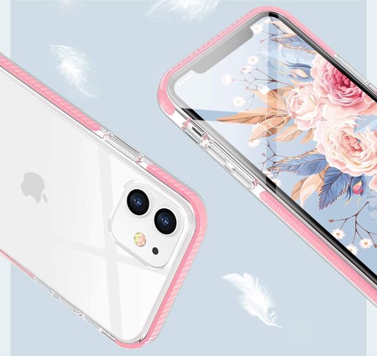 Apple iPhone 12 Mini Hoesje - Roze - Anti-Shock Back Cover