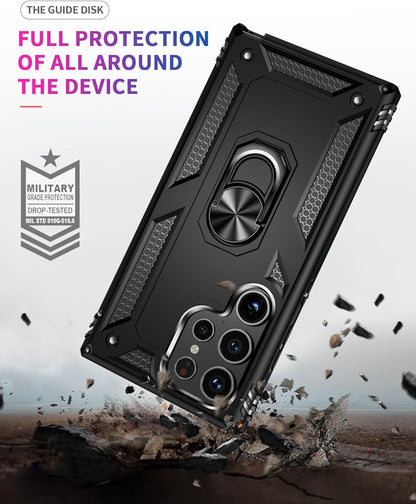 Samsung Galaxy S24 Ultra Case - Black - Armor Kickstand Back Cover