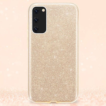 Samsung Galaxy A03 Hülle - Gold - Glitzer-Backcover
