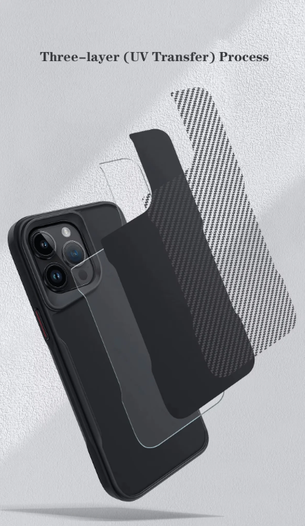 Apple iPhone 17 Pro Max Hoesje - Zwart - Carbon MagSafe Back Cover