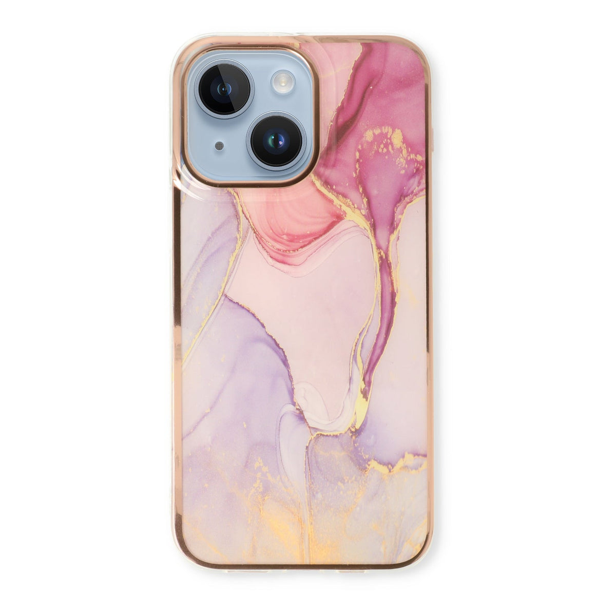 Apple iPhone 15 Plus Hoesje - Nova - Siliconen Marmer Back Cover