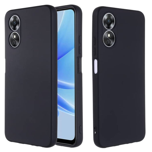 Oppo A58 4G Hoesje - Zwart - Siliconen Back Cover