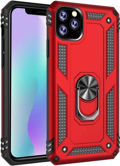 Apple iPhone 11 Pro Hoesje - Rood - Armor Kickstand Back Cover