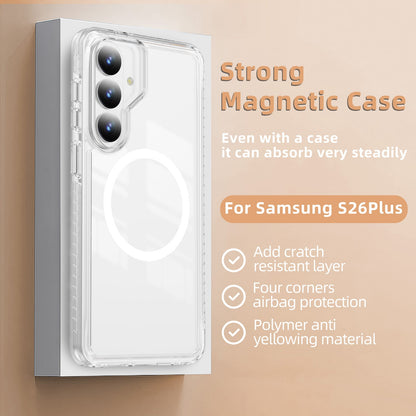 Samsung Galaxy S26 Plus Case - White - Minimalist MagSafe Back Cover
