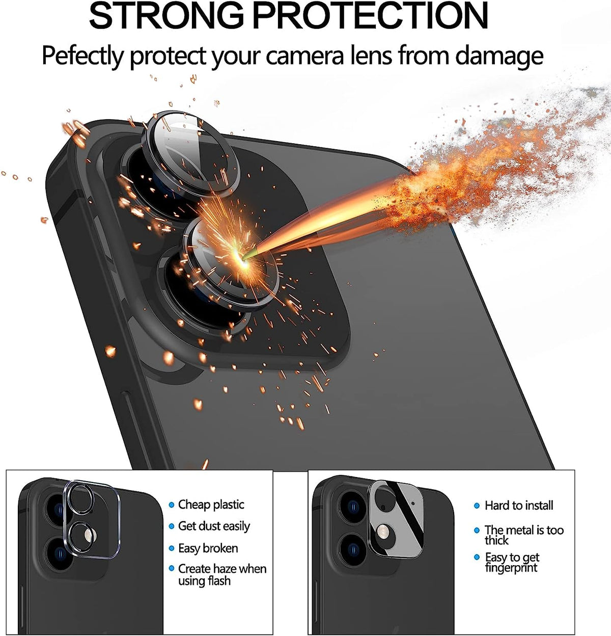Apple iPhone 12 Lens Protector - 1 Stuk