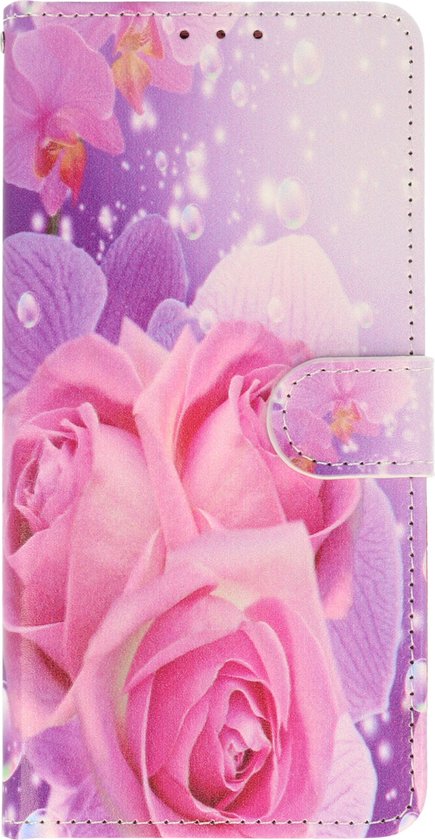 Samsung Galaxy A03S Hoesje - Rozen - Print Bookcase