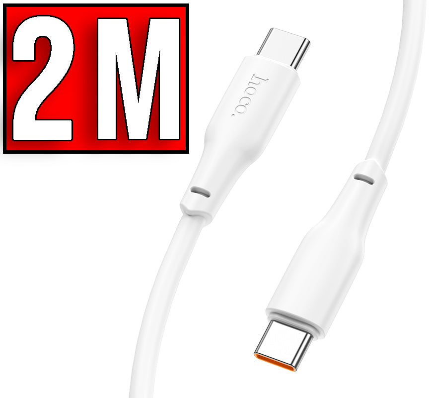 Hoco X93 Oplaad & Data Type C naar Type C Kabel - Geschikt voor USB-C Smartphones, Tablets, PC & Laptop