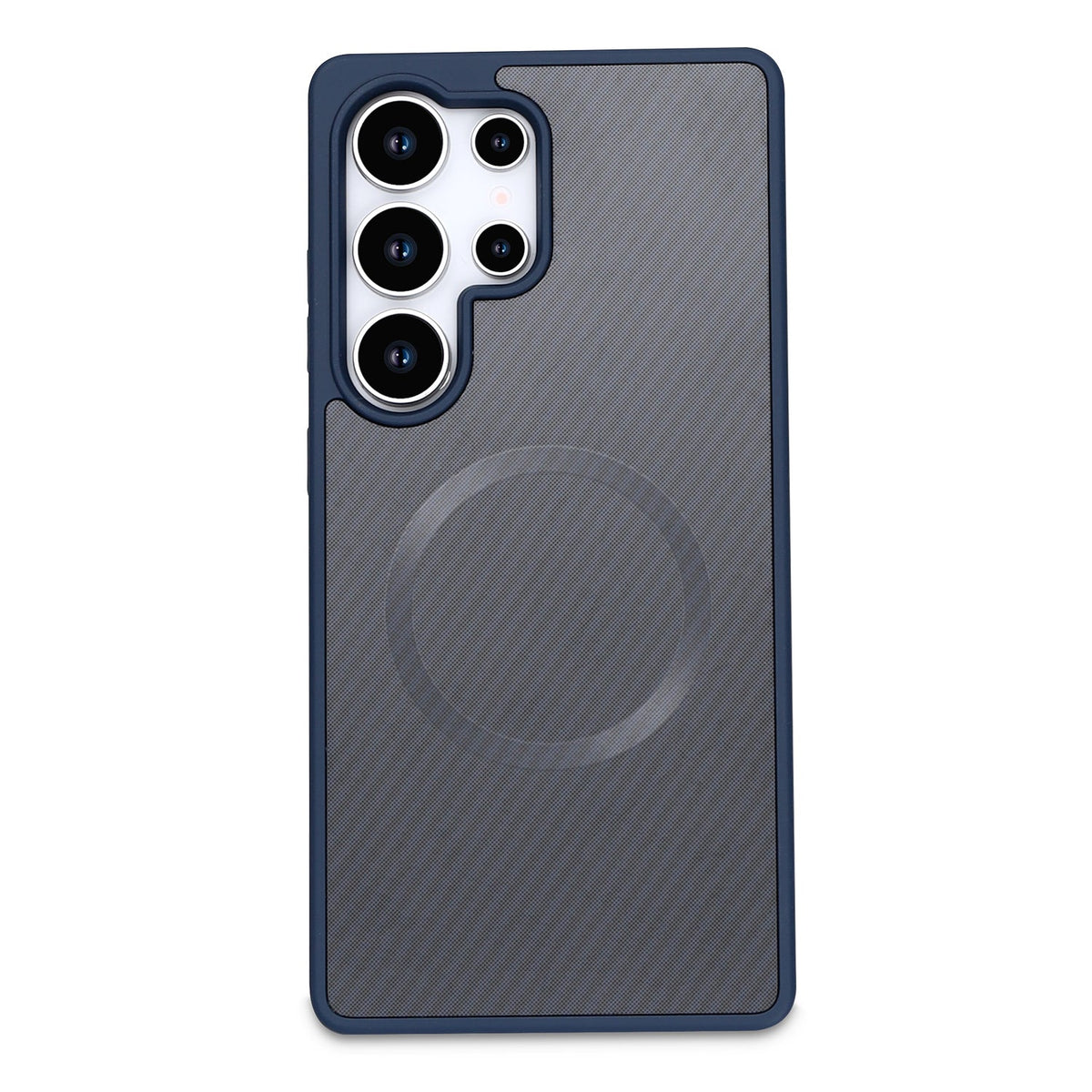 Samsung Galaxy S25 Ultra Hoesje - Blauw - Carbon MagSafe Back Cover