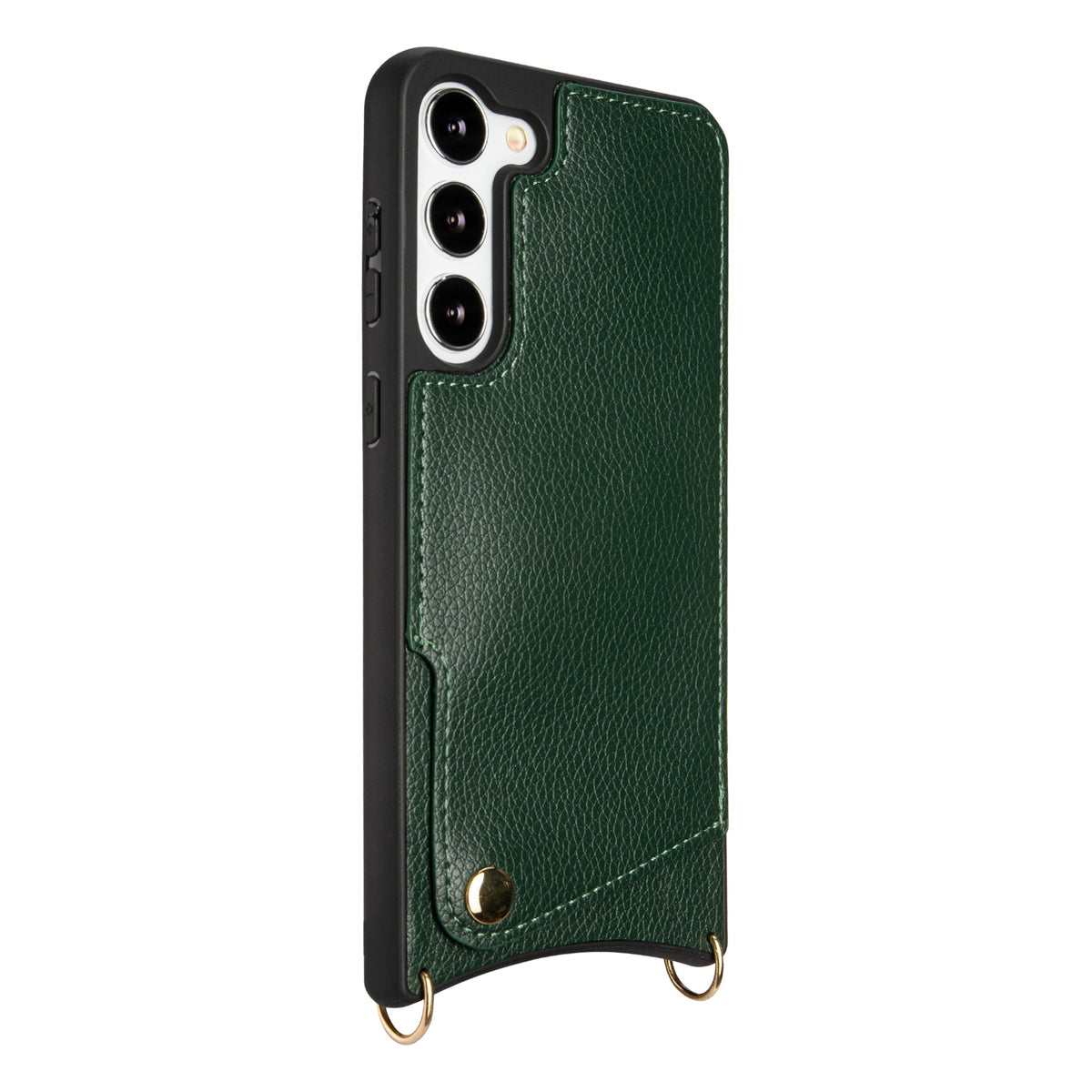 Samsung Galaxy S23 Hoesje - Groen - Back Cover met Pols Bandje