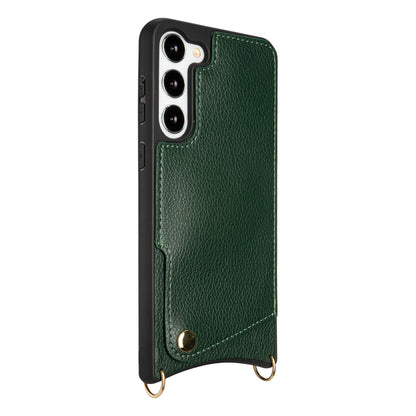 Samsung Galaxy S23 Hoesje - Groen - Back Cover met Pols Bandje