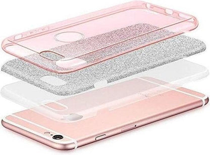 Apple iPhone Xs Max Hoesje - Goud - Glitter Back Cover
