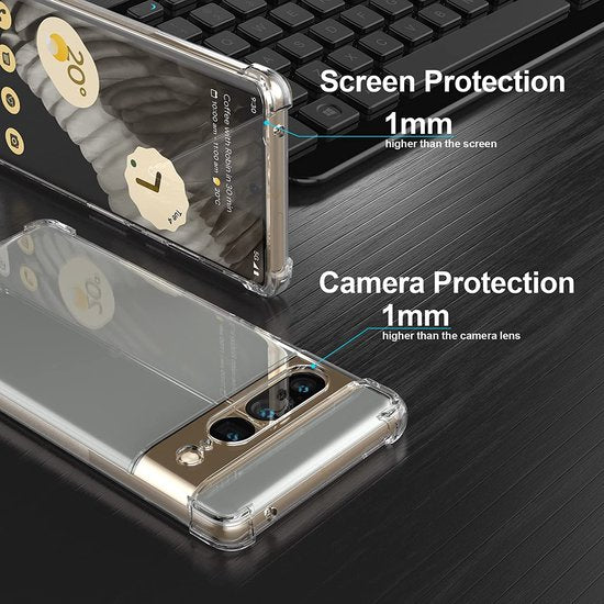 Google Pixel 7 Pro Hülle - Transparent - Stoßfestes Backcover