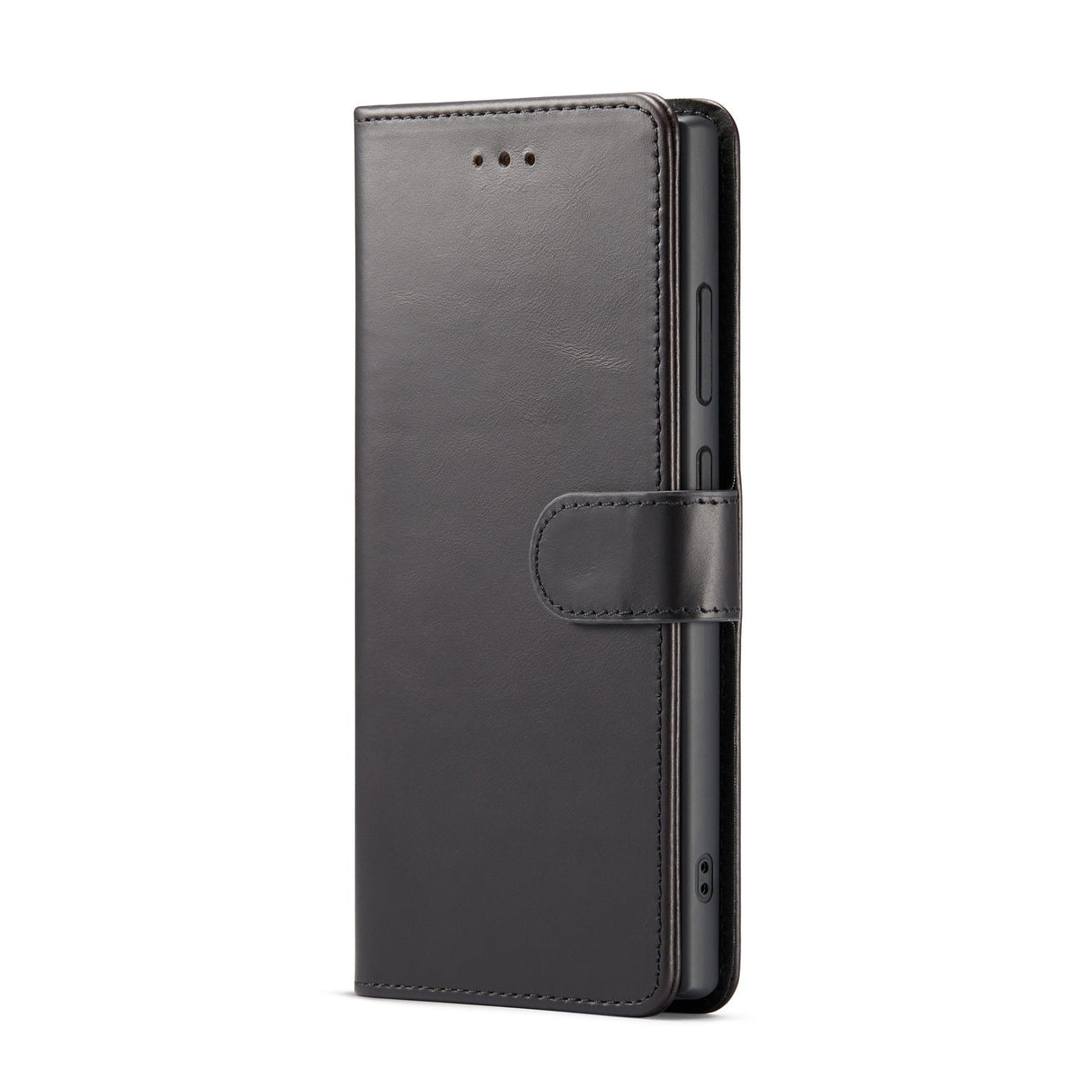 Samsung Galaxy S24 Ultra Case - Charcoal Gray - Genuine Leather 2-in-1 Wallet Case
