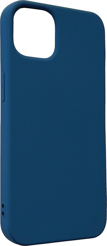 Apple iPhone 14 Case - Dark Blue - Strong Silicone Back Cover