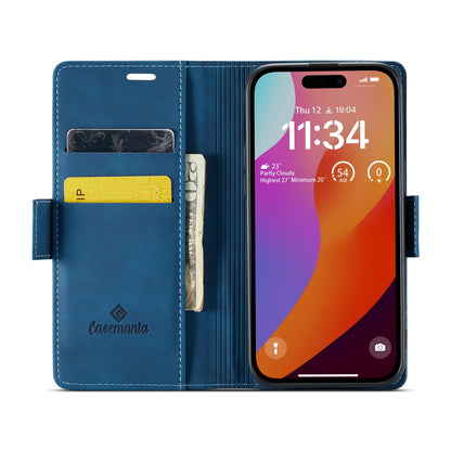 Apple iPhone 15 Pro Hoesje - Navy Blue - Portemonnee MagSafe Bookcase