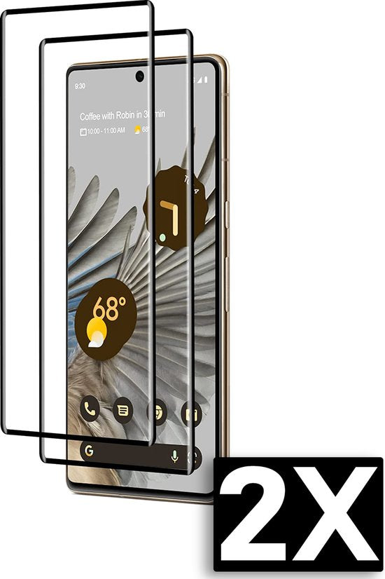 Google Pixel 6A Screenprotector - Full Cover - 2 Stuks