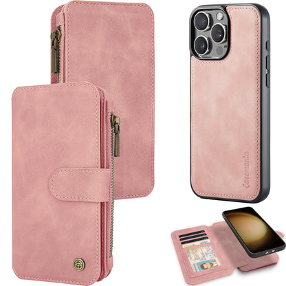 Apple iPhone 16 Pro Max Case - Pale Pink - 2-in-1 Wallet Case with Zipper