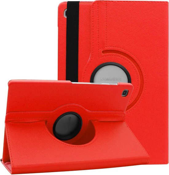 Samsung Galaxy Tab A7 Lite Tablethoes - Rood - Draaibare Bookcase