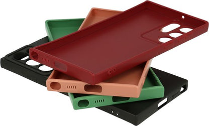 Samsung Galaxy S22 Ultra Hoesje - Zwart - Siliconen Back Cover met Camerabescherming