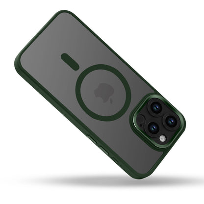 Apple iPhone 15 Pro Case - Green - Bumper MagSafe Back Cover