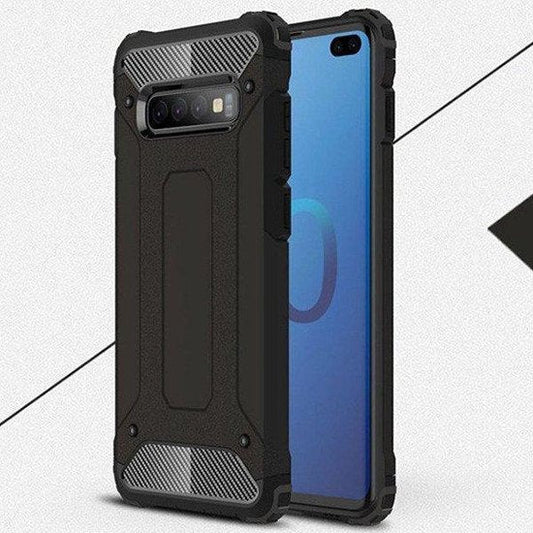 Samsung Galaxy S10+ Hülle - Schwarz - Armor Backcover