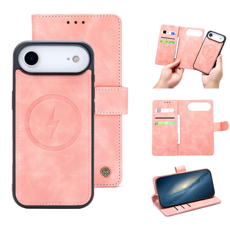 Apple iPhone Air Hoesje - Salmon Pink - 2 in 1 MagSafe Bookcase