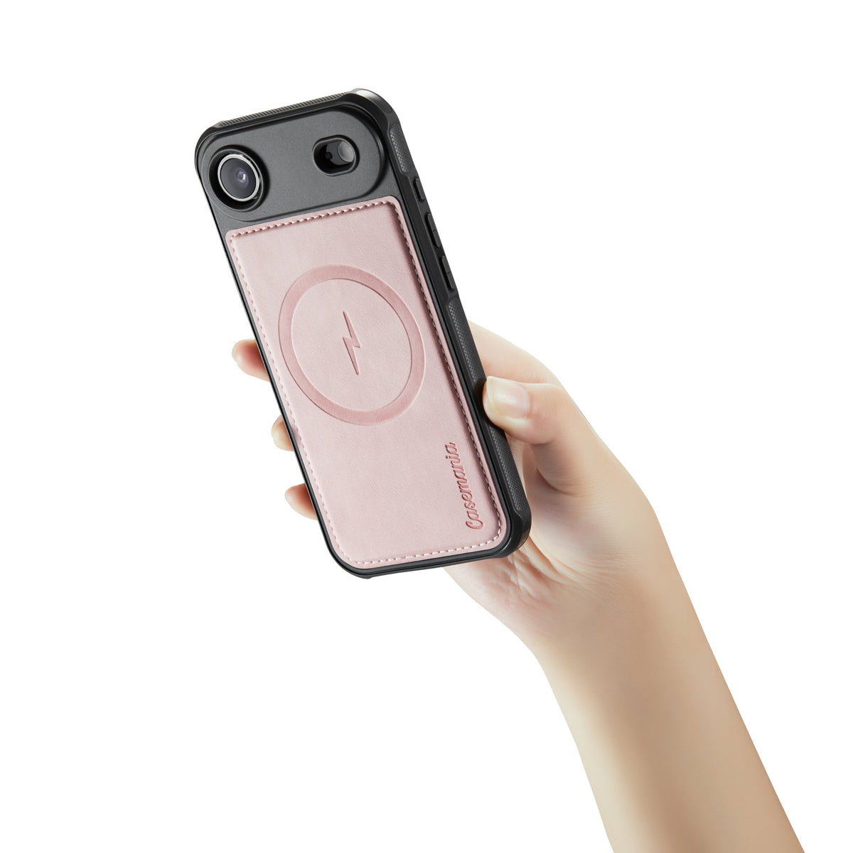 Apple iPhone Air Hoesje - Pale Pink - Kunstleer MagSafe Back Cover