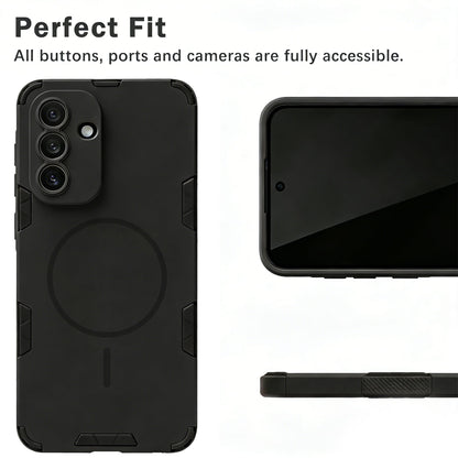 Samsung Galaxy A37 Hoesje - Matte Zwart - Frosted Matte Hardcase MagSafe Back Cover